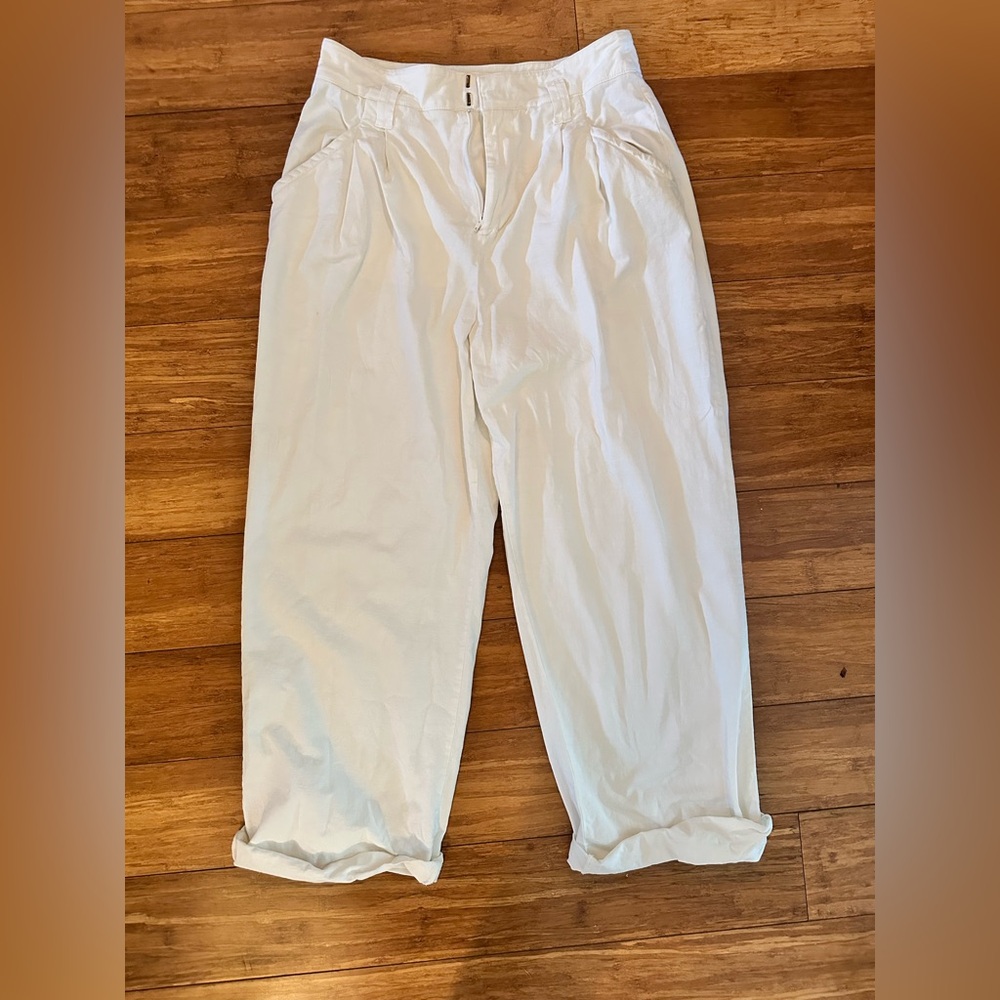 Anthropologie Maeve White Pants